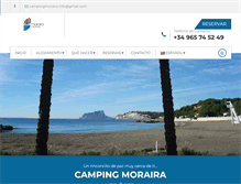 Tablet Screenshot of campingmoraira.com